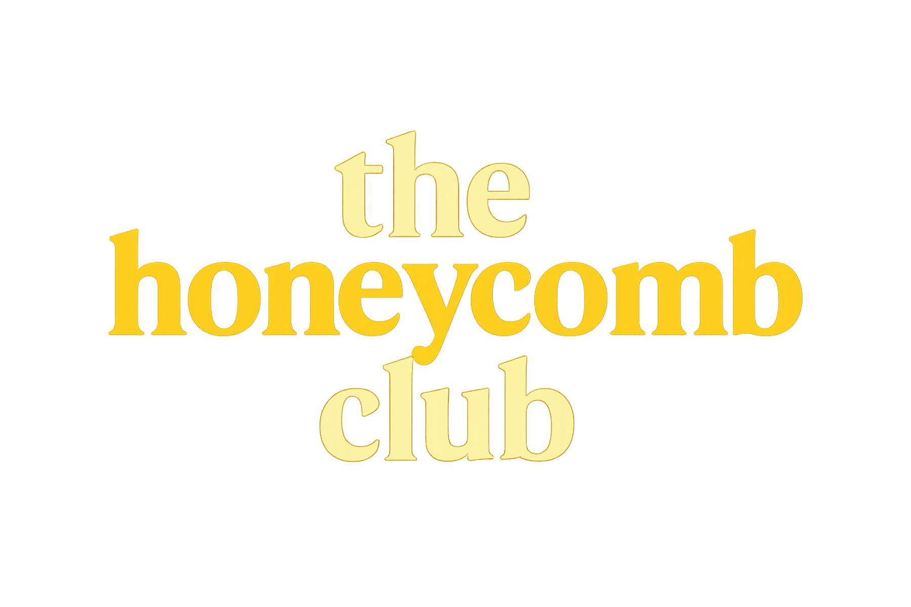 Logo for the Honeycomb cabaret club in Potts Point of two yellow colours on plain background